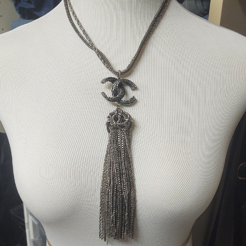 2017 Strass CC Paris-Cosmopolite Tassel Necklace